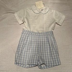 NWT! Boys White & Blue Buster Suit